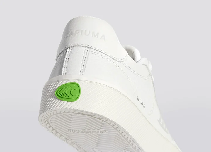 SALVAS White Premium Leather Ice Logo Sneaker Women - Image 6