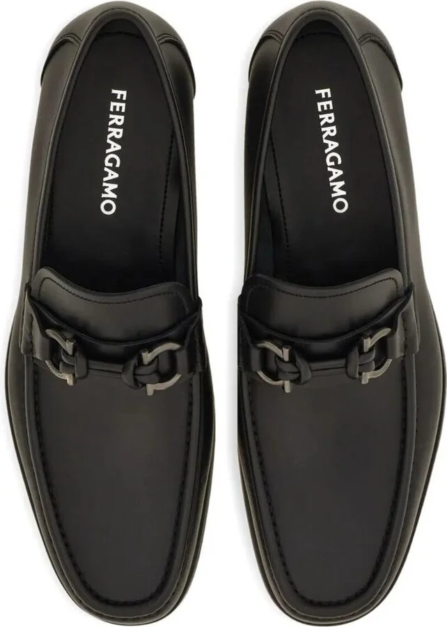 Salvatore Ferragamo Alain Gancini Buckle Loafers Shoes - Image 2