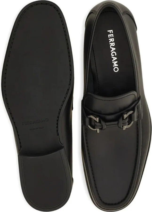 Salvatore Ferragamo Alain Gancini Buckle Loafers Shoes - Image 5