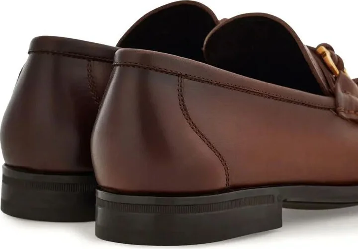 Salvatore Ferragamo Alain Leather Loafers With Hues Shoes - Image 3