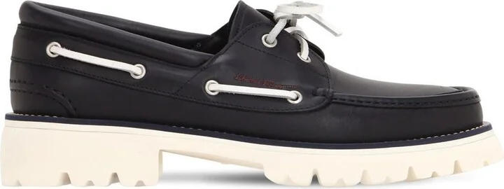 SALVATORE FERRAGAMO Ambler Men's 709209 Dark Blue Sneaker
