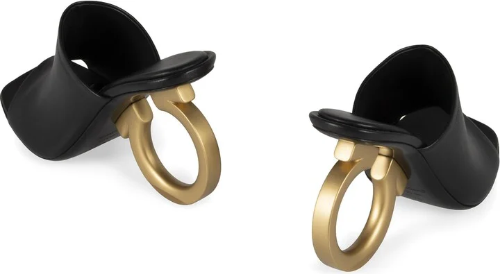Salvatore Ferragamo Astro Leather Mules - Image 4