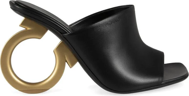 Salvatore Ferragamo Astro Leather Mules