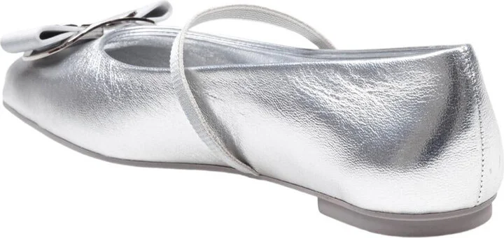 Salvatore Ferragamo Ballerina In Soft Laminated Leather - Image 3