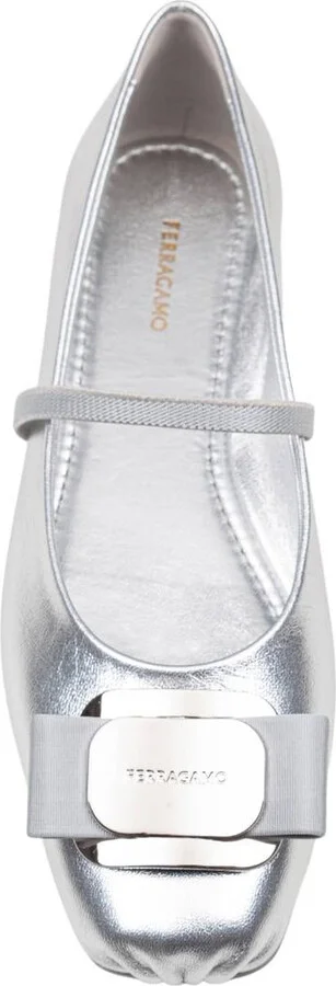 Salvatore Ferragamo Ballerina In Soft Laminated Leather - Image 4