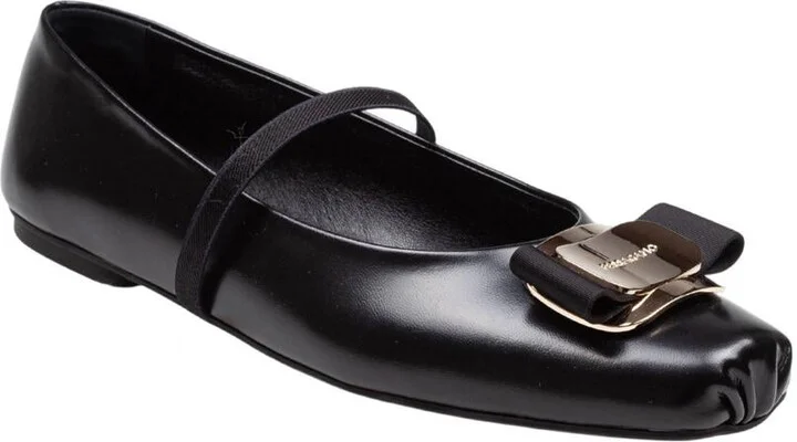 Salvatore Ferragamo Ballerina In Soft Leather - Image 2