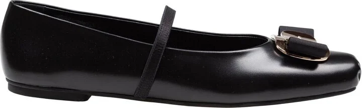 Salvatore Ferragamo Ballerina In Soft Leather