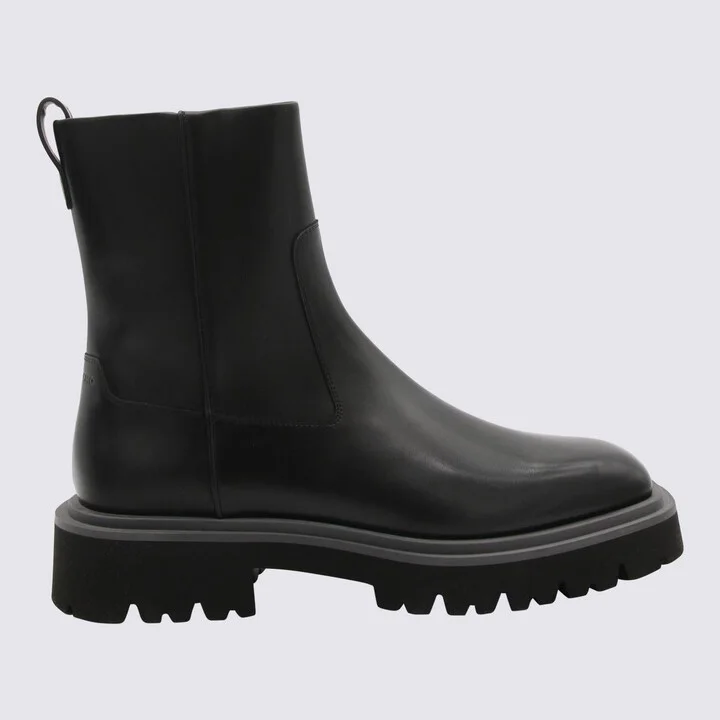 Salvatore Ferragamo Black Leather Boots