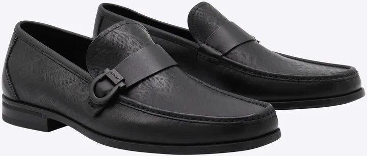 Salvatore Ferragamo Black Leather Caspian Loafers - Image 2