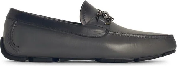 Salvatore Ferragamo Black Leather Loafers
