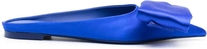 Salvatore Ferragamo Bow Leather Slippers