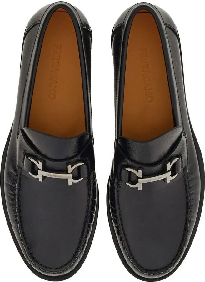 Salvatore Ferragamo British Gancini Loafers Shoes - Image 4