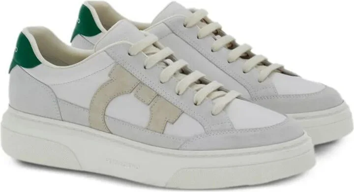 Salvatore Ferragamo Cassina Leather Sneakers With Gancini Patch Shoes - Image 2