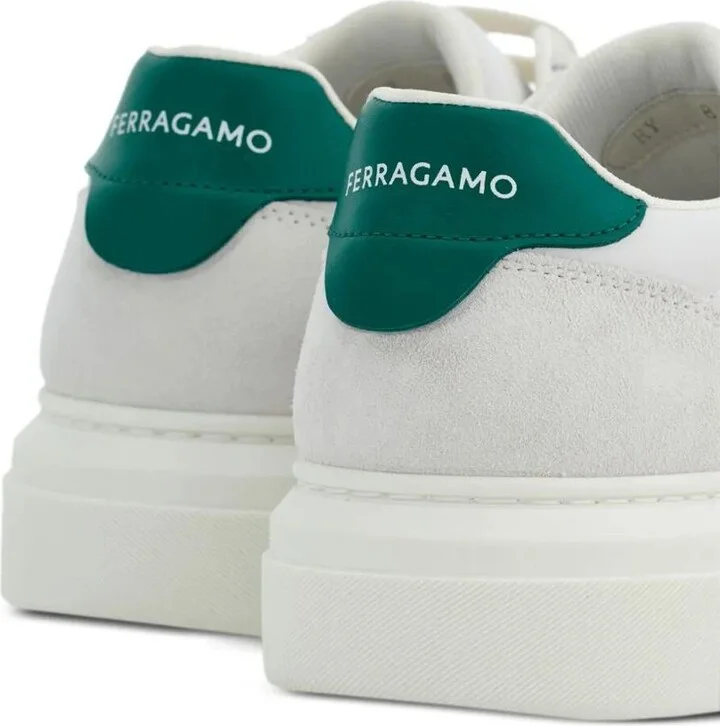 Salvatore Ferragamo Cassina Leather Sneakers With Gancini Patch Shoes - Image 3
