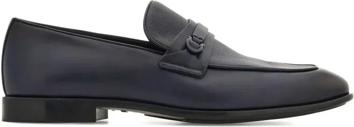 Salvatore Ferragamo Desio Shaded Leather Loafers Shoes