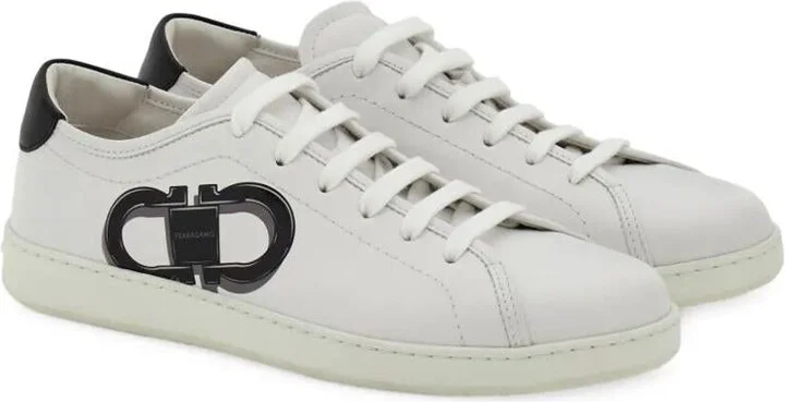 Salvatore Ferragamo Double Gancini Brandy1 Sneakers Shoes - Image 2