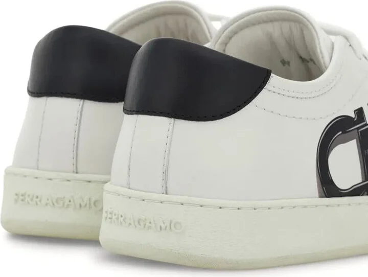 Salvatore Ferragamo Double Gancini Brandy1 Sneakers Shoes - Image 3