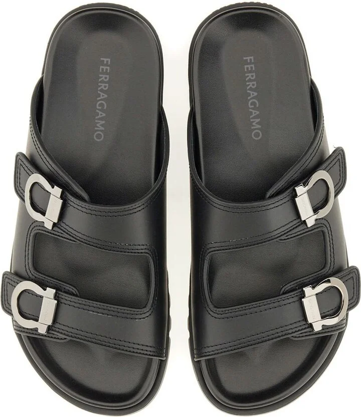 Salvatore Ferragamo Double-Strap Sandal - Image 5