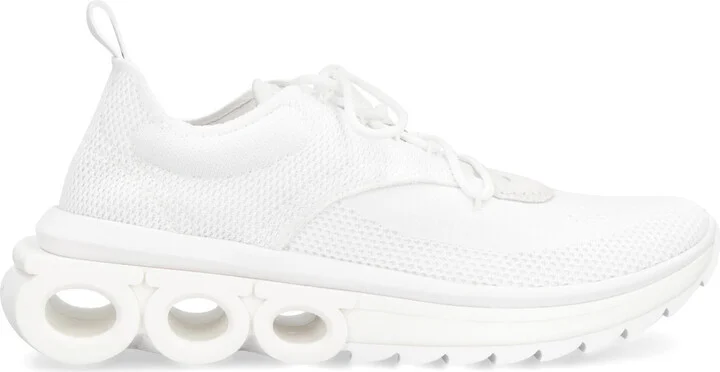 Salvatore Ferragamo Fabric Low-Top Sneakers - Image 2
