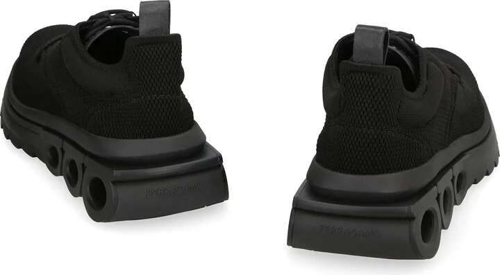 Salvatore Ferragamo Fabric Low-Top Sneakers - Image 4