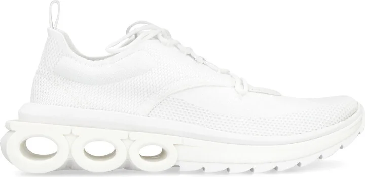 Salvatore Ferragamo Fabric Low-Top Sneakers - Image 2