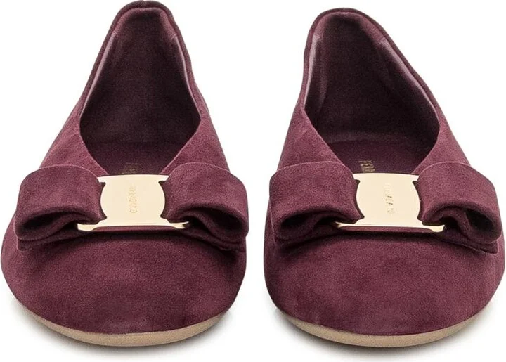 Salvatore Ferragamo Ferragamo Ballerinas In Suede - Image 2