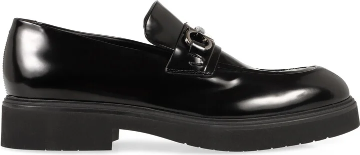 Salvatore Ferragamo Fiorello Leather Loafers - Image 2
