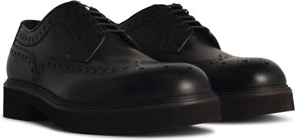 Salvatore Ferragamo Fire' 'Scarpa' In Dark Brown Leather - Image 2