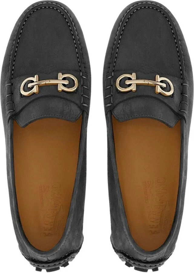 Salvatore Ferragamo Gancini Leather Loafers - Image 2