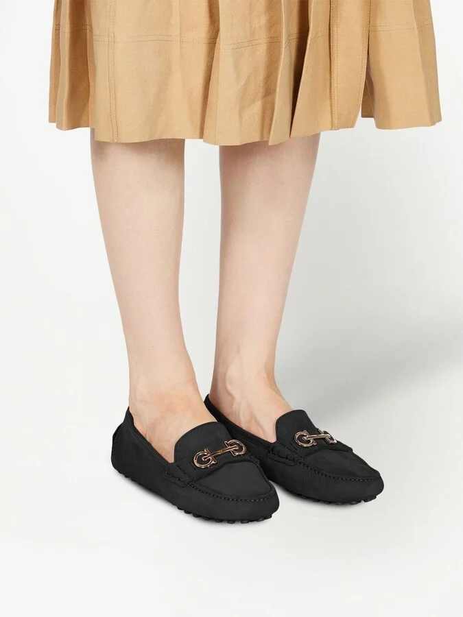 Salvatore Ferragamo Gancini Leather Loafers - Image 5