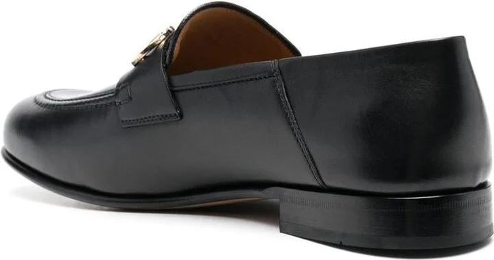 Salvatore Ferragamo Gancini Leather Loafers - Image 3
