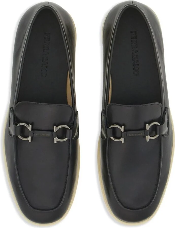 Salvatore Ferragamo Gancini Leather Loafers - Image 2