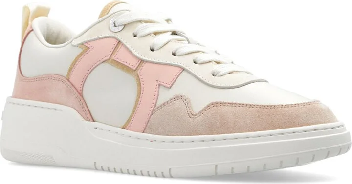 Salvatore Ferragamo Gancini Leather Sneakers - Image 2