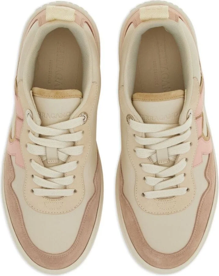 Salvatore Ferragamo Gancini Leather Sneakers - Image 5