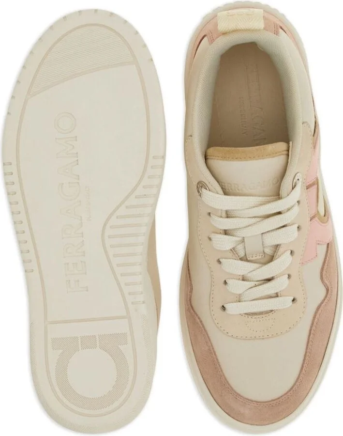 Salvatore Ferragamo Gancini Leather Sneakers - Image 6