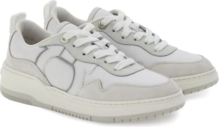 Salvatore Ferragamo Gancini Leather Sneakers - Image 5