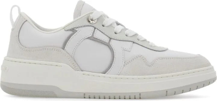 Salvatore Ferragamo Gancini Leather Sneakers