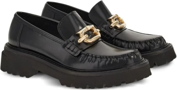 Salvatore Ferragamo Gancio Leather Brogues - Image 2