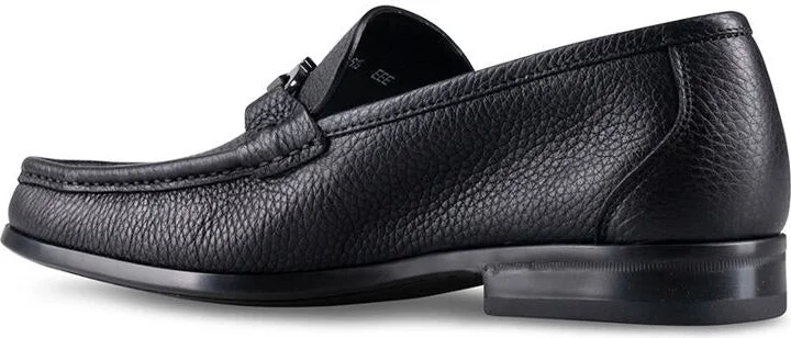 Salvatore Ferragamo Grained Leather Gancini Loafers Shoes - Image 2