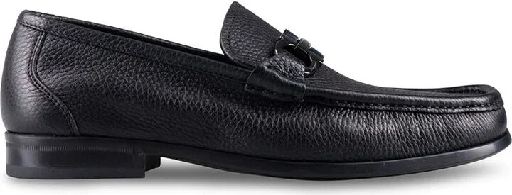 Salvatore Ferragamo Grained Leather Gancini Loafers Shoes