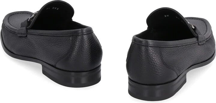 Salvatore Ferragamo Grandioso Leather Loafers - Image 4