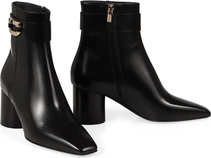 Salvatore Ferragamo Leather Ankle Boots - Image 3