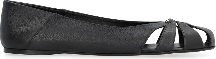 Salvatore Ferragamo Leather Ballet Flats - Image 2