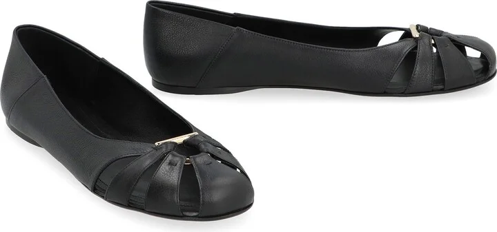 Salvatore Ferragamo Leather Ballet Flats - Image 3