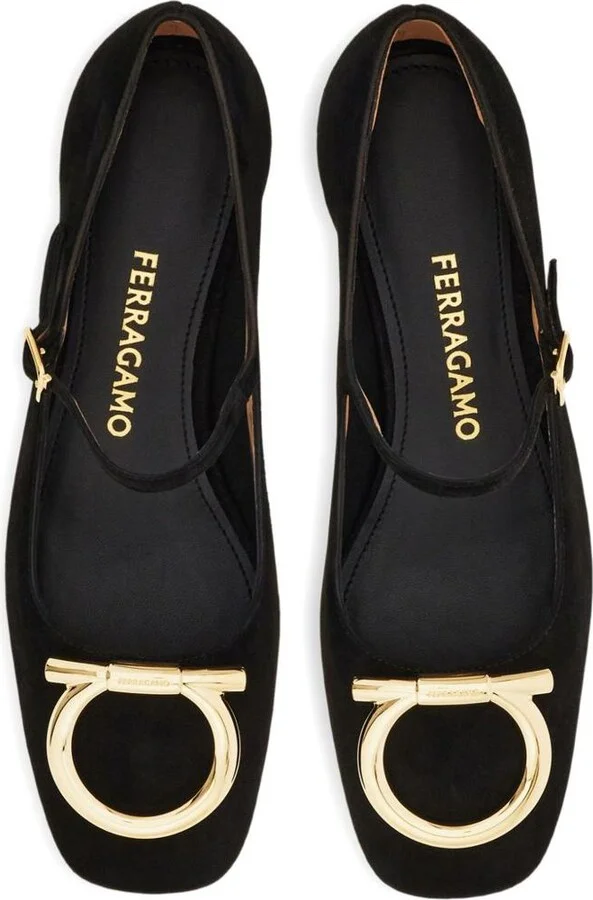 Salvatore Ferragamo Leather Ballet Flats - Image 2