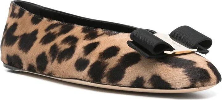 Salvatore Ferragamo Leather Ballet Flats - Image 2