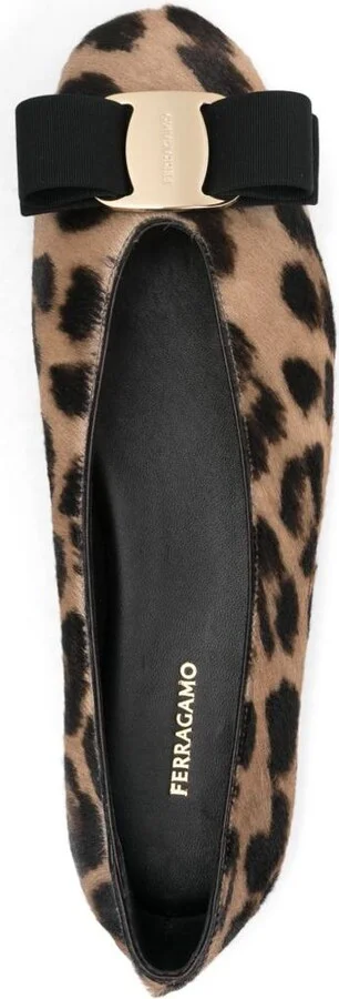 Salvatore Ferragamo Leather Ballet Flats - Image 4