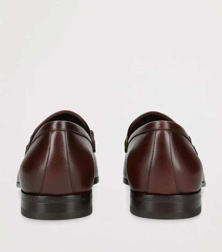 Salvatore Ferragamo Leather Balty Loafers - Image 2
