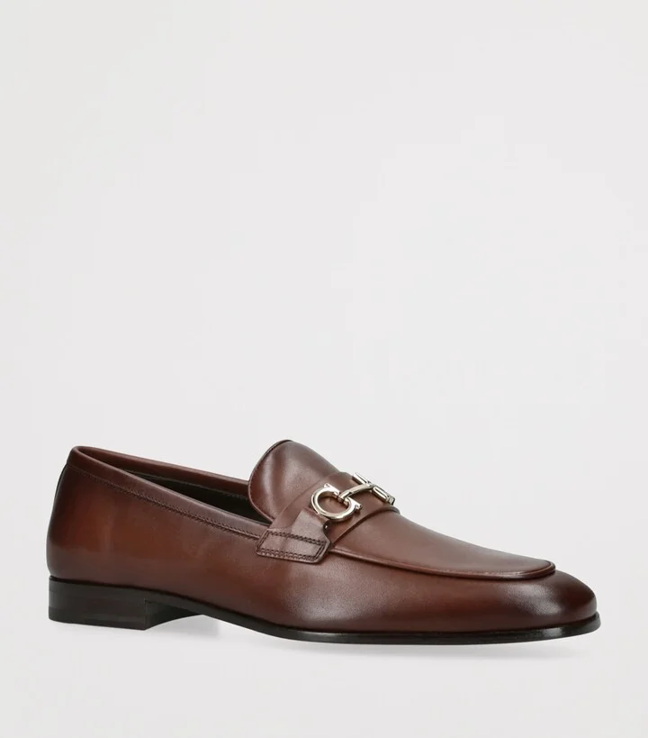 Salvatore Ferragamo Leather Balty Loafers - Image 3