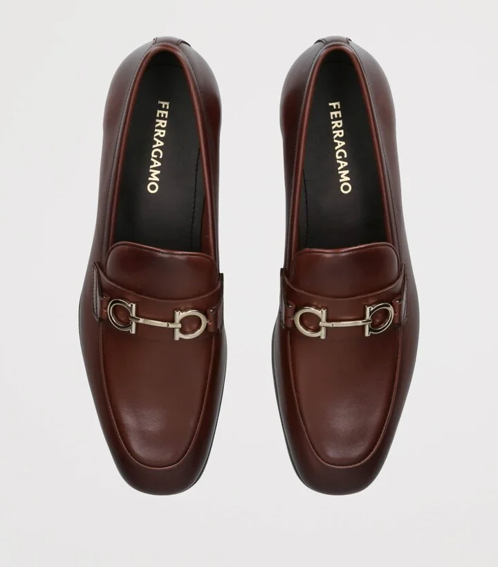 Salvatore Ferragamo Leather Balty Loafers - Image 4